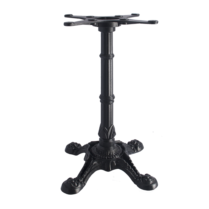 4-prong classic French Bistro style cast iron table base | emfinecn.com